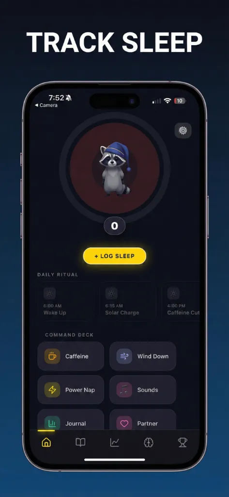 Lunari Sleep Tracking App and Biological Optimization Software Interface