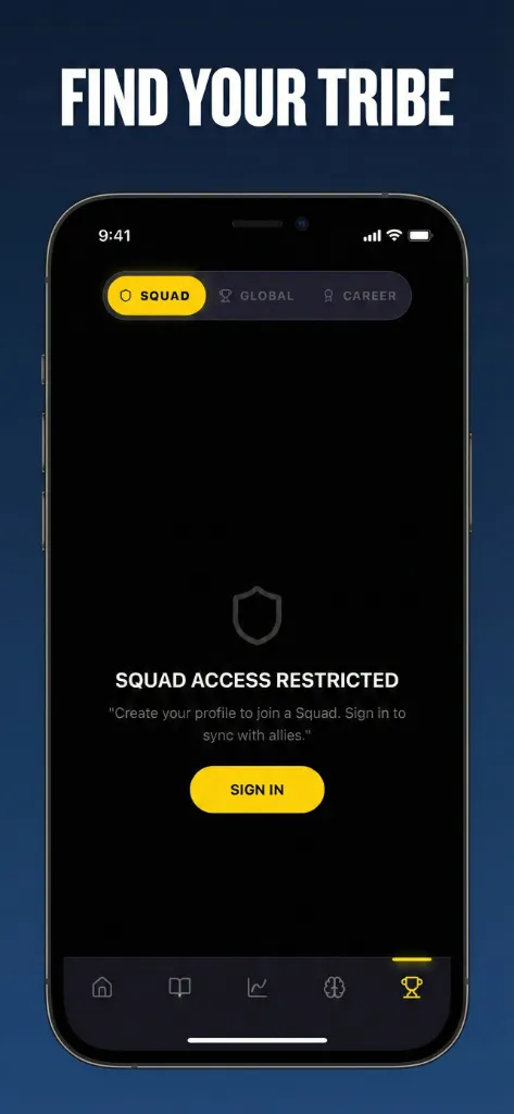 Lunari Sleep Tracker App - Tribe Wars UI